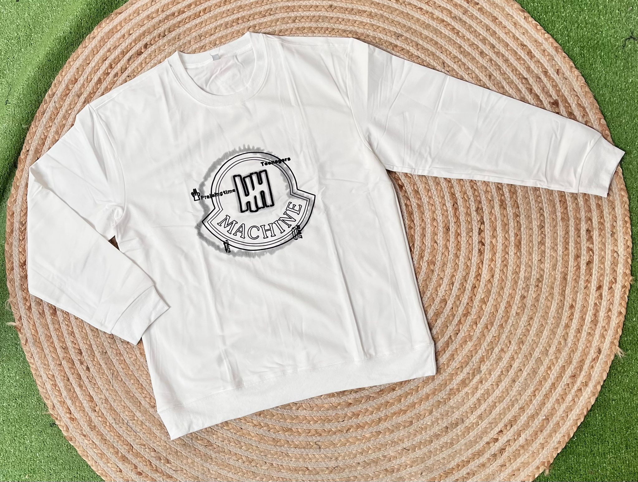 Sudadera machine blanca