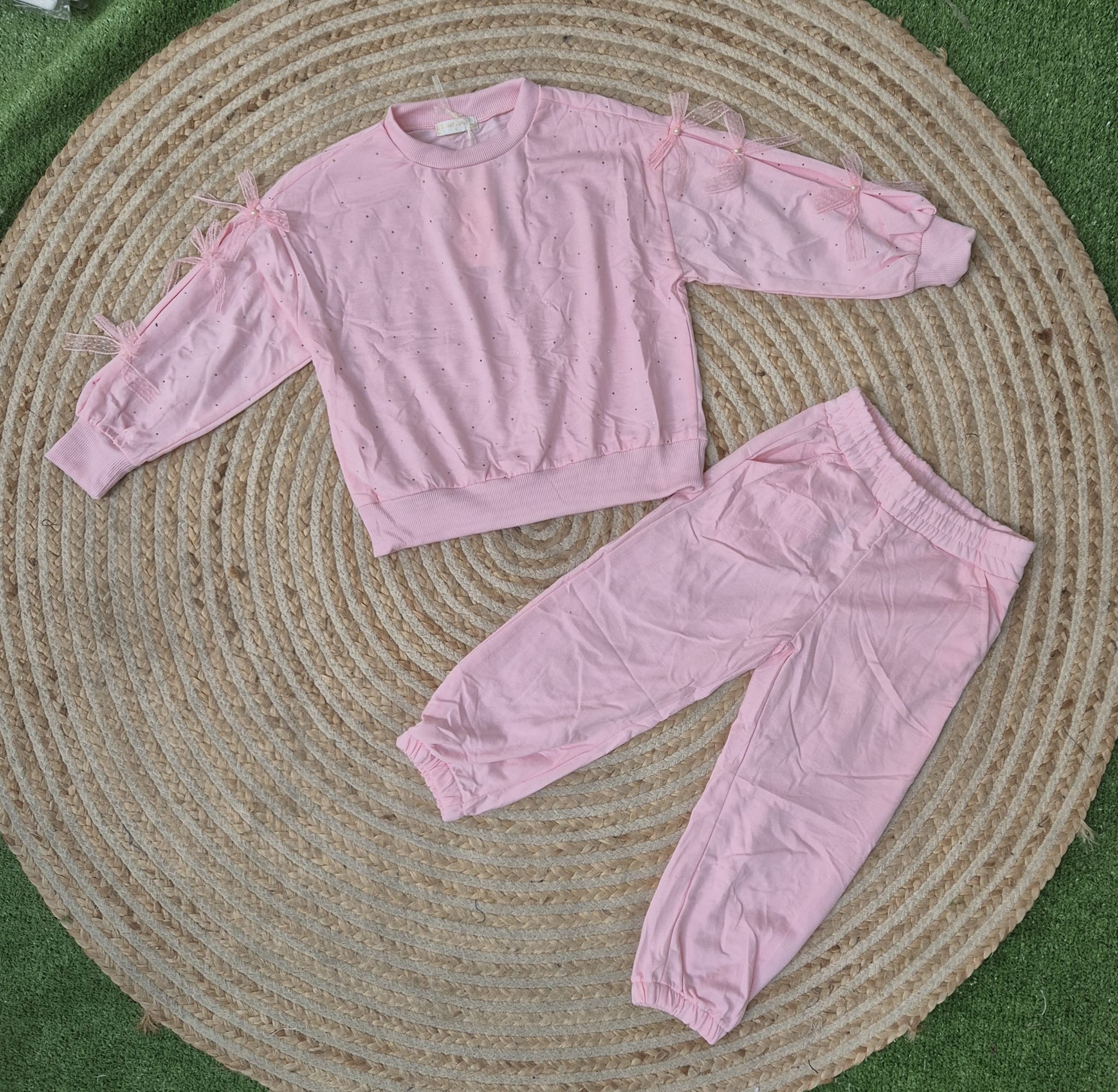 Chandal lazo brillo rosa