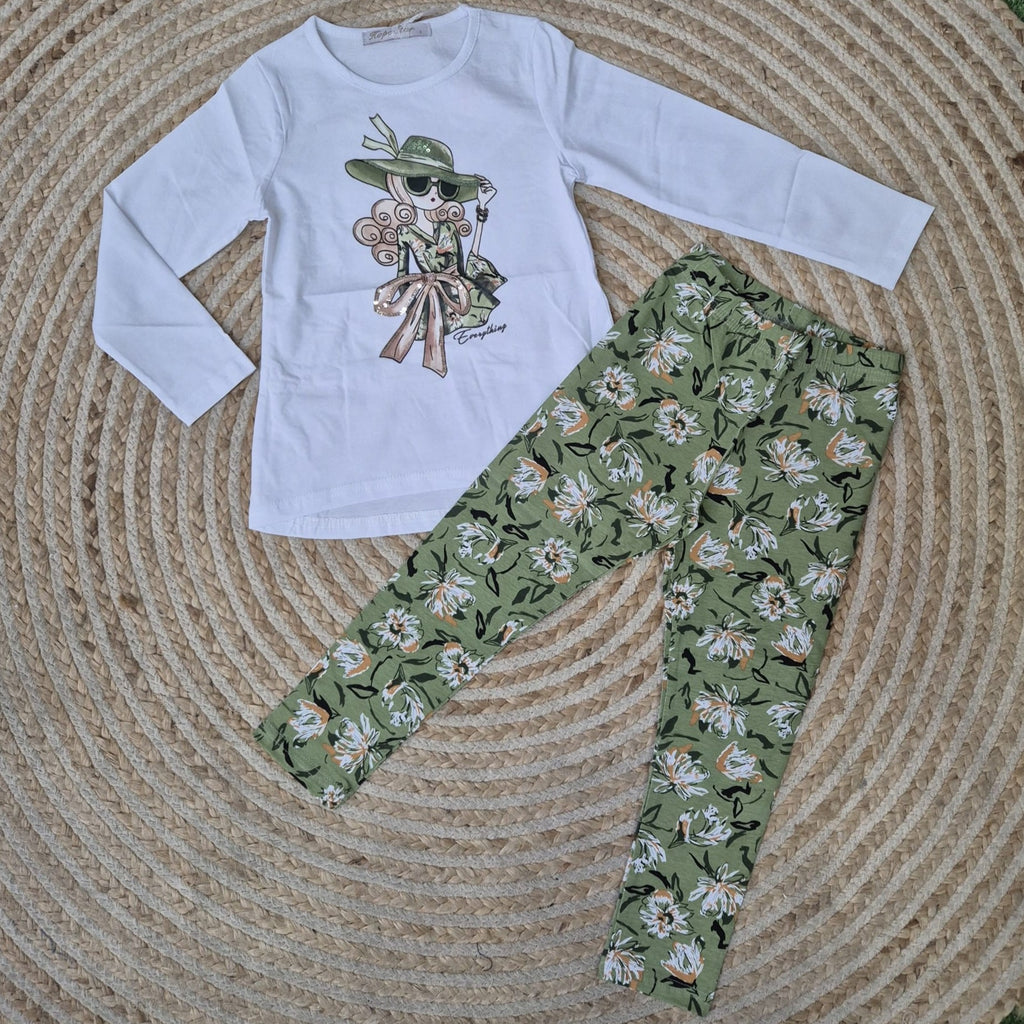 Conjunto muñeca verde