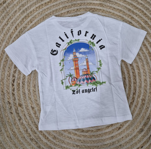 Camiseta california blanca