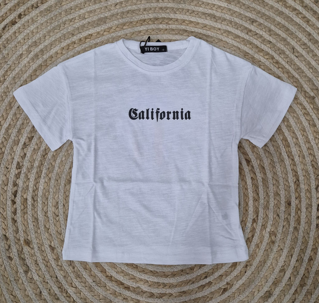 Camiseta california blanca