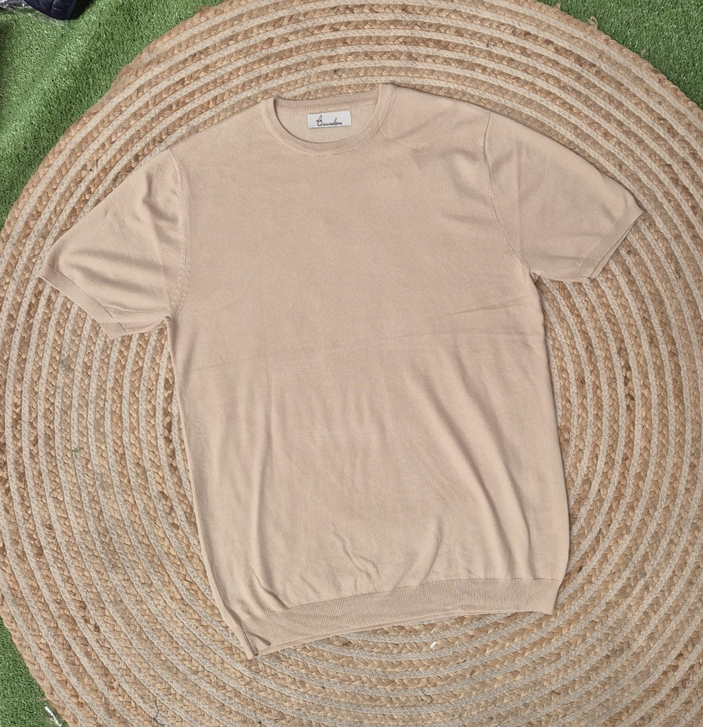 Camiseta hilo beige