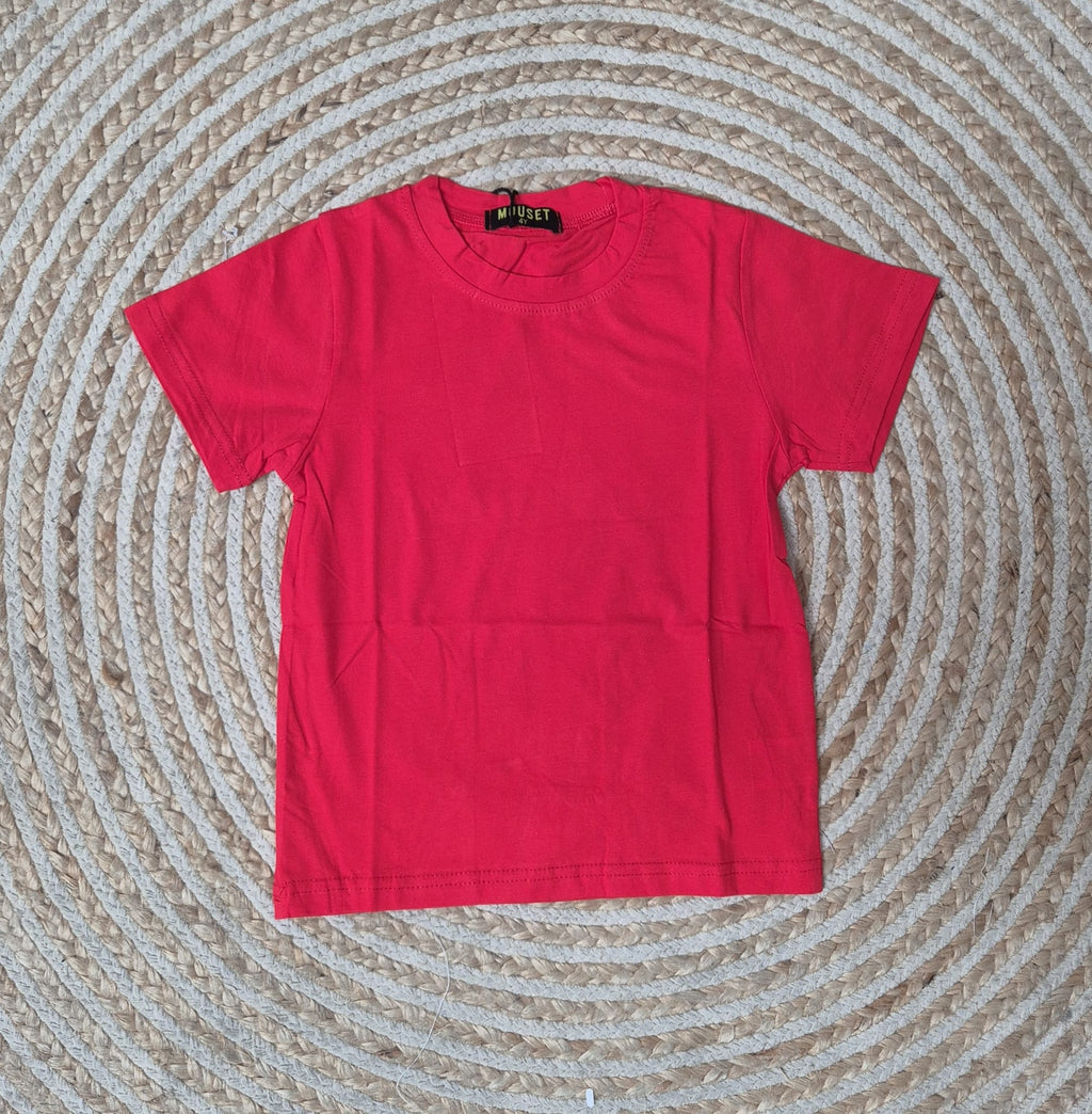 Camiseta algodon roja