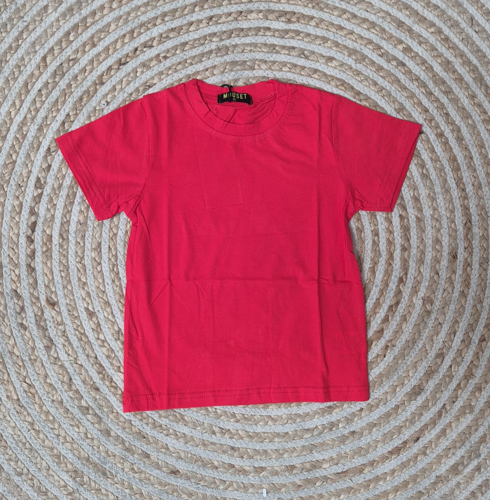 Camiseta algodon roja