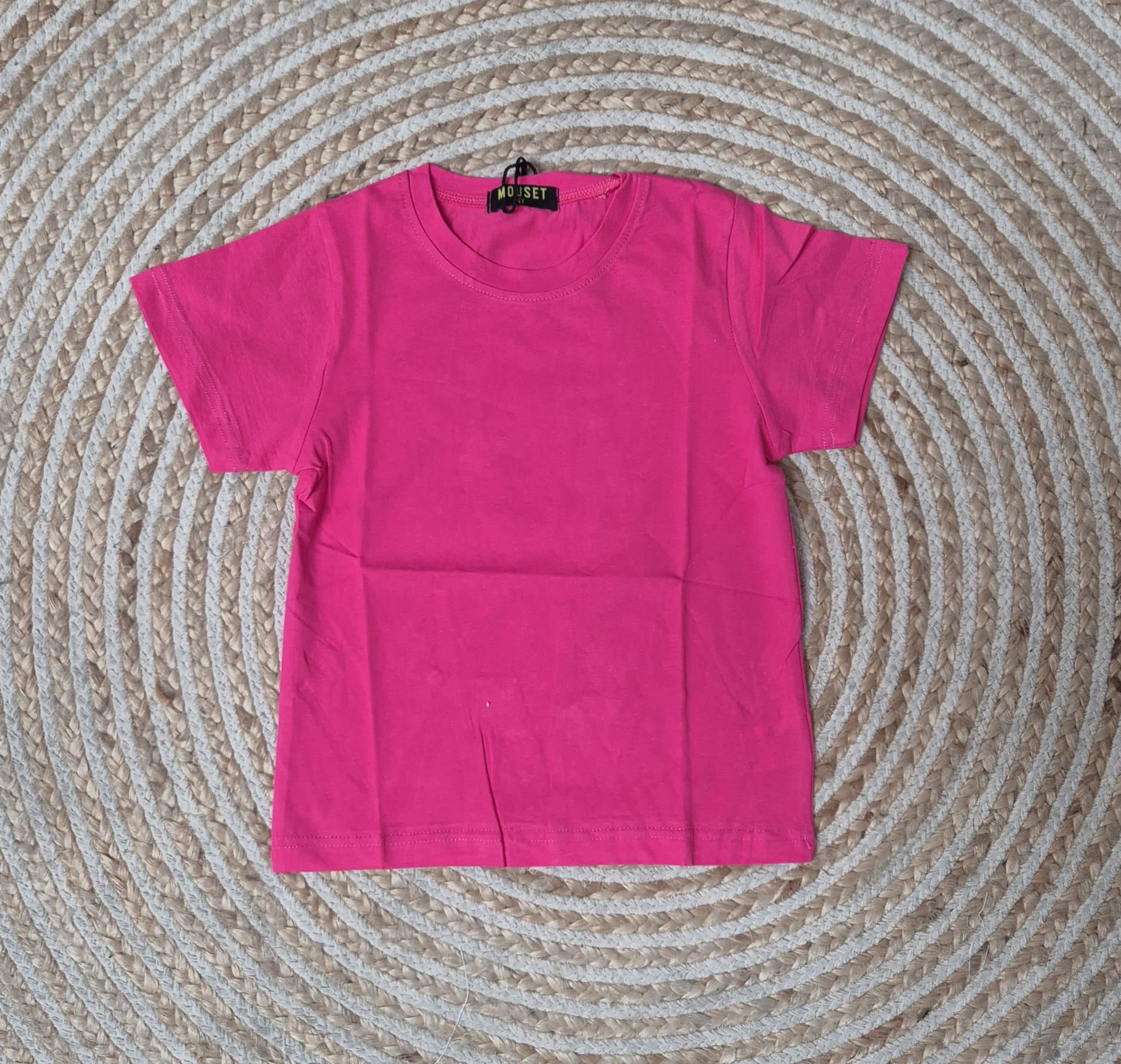 Camiseta algodon fucsia