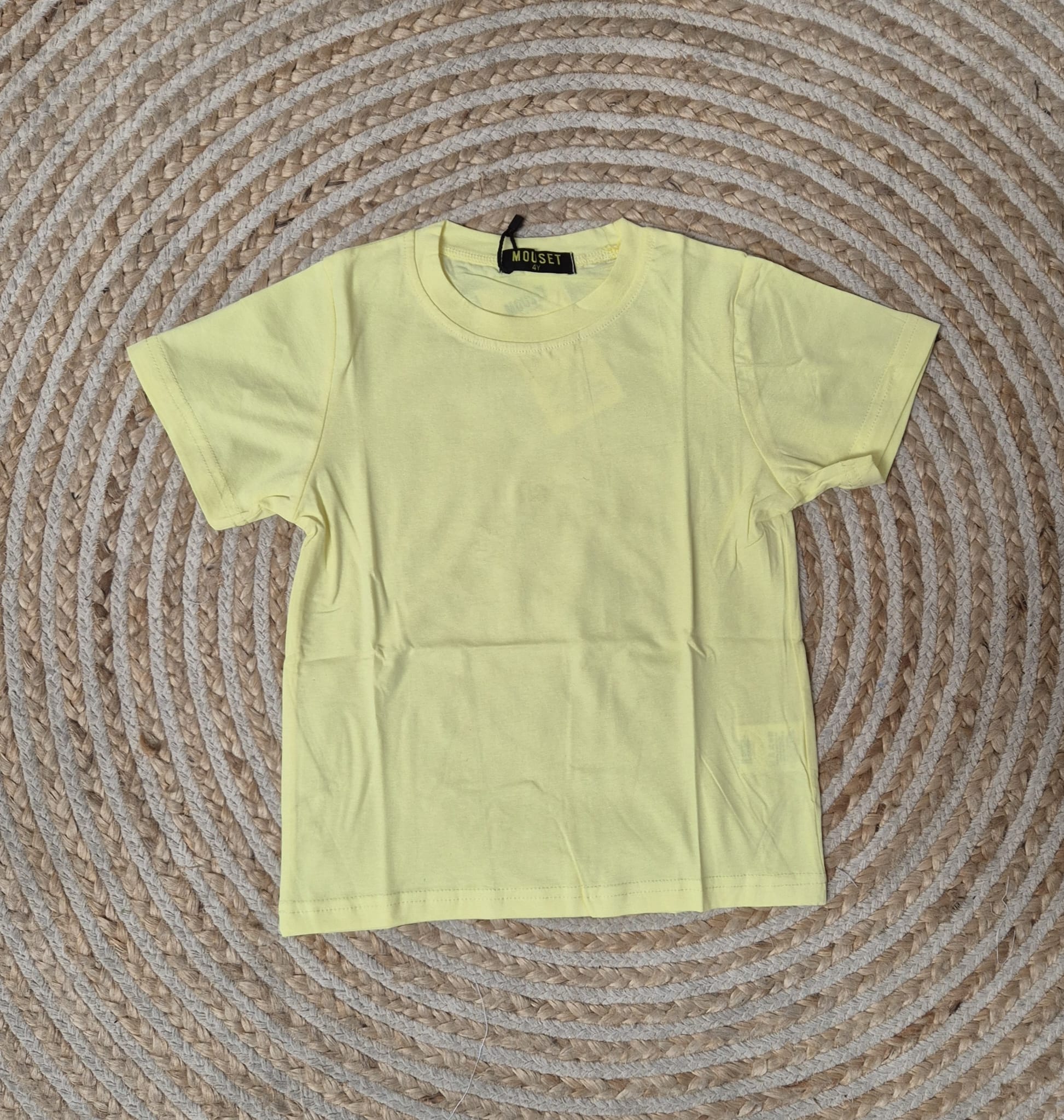Camiseta algodon amarilla