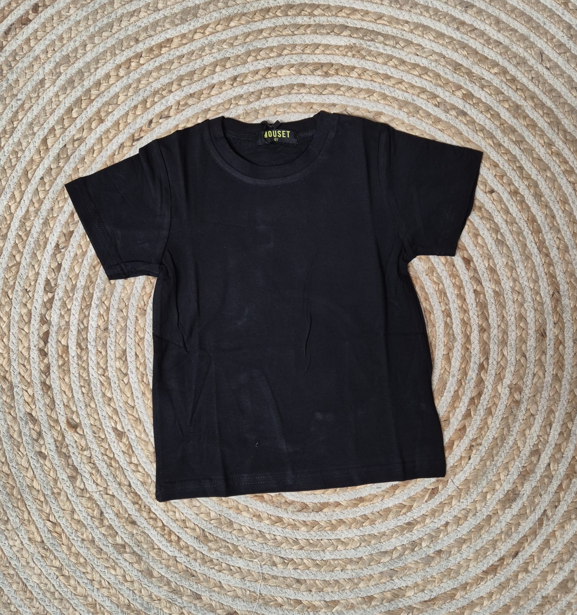 Camiseta algodon negra