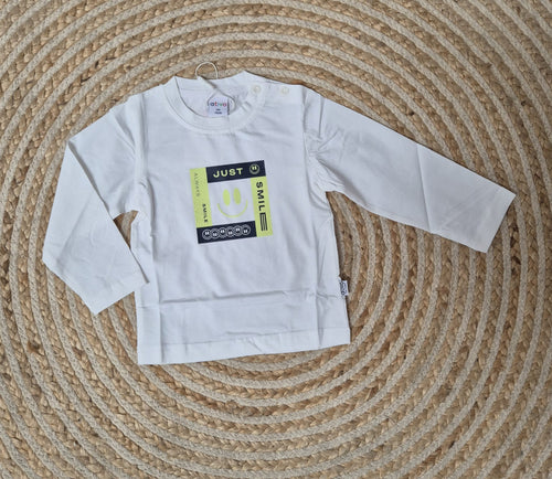 Camiseta smile blanca