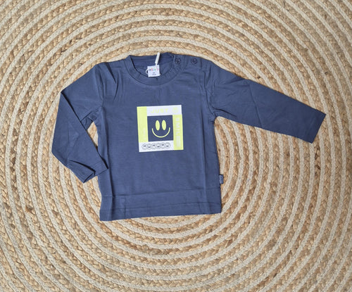 Camiseta smile azul