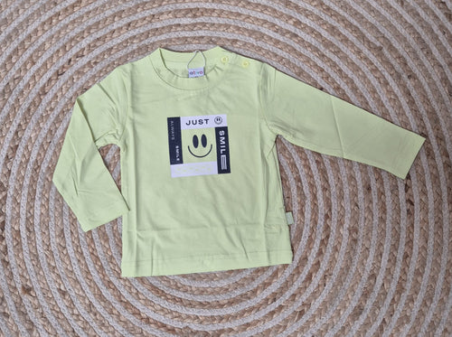 Camiseta smile verde