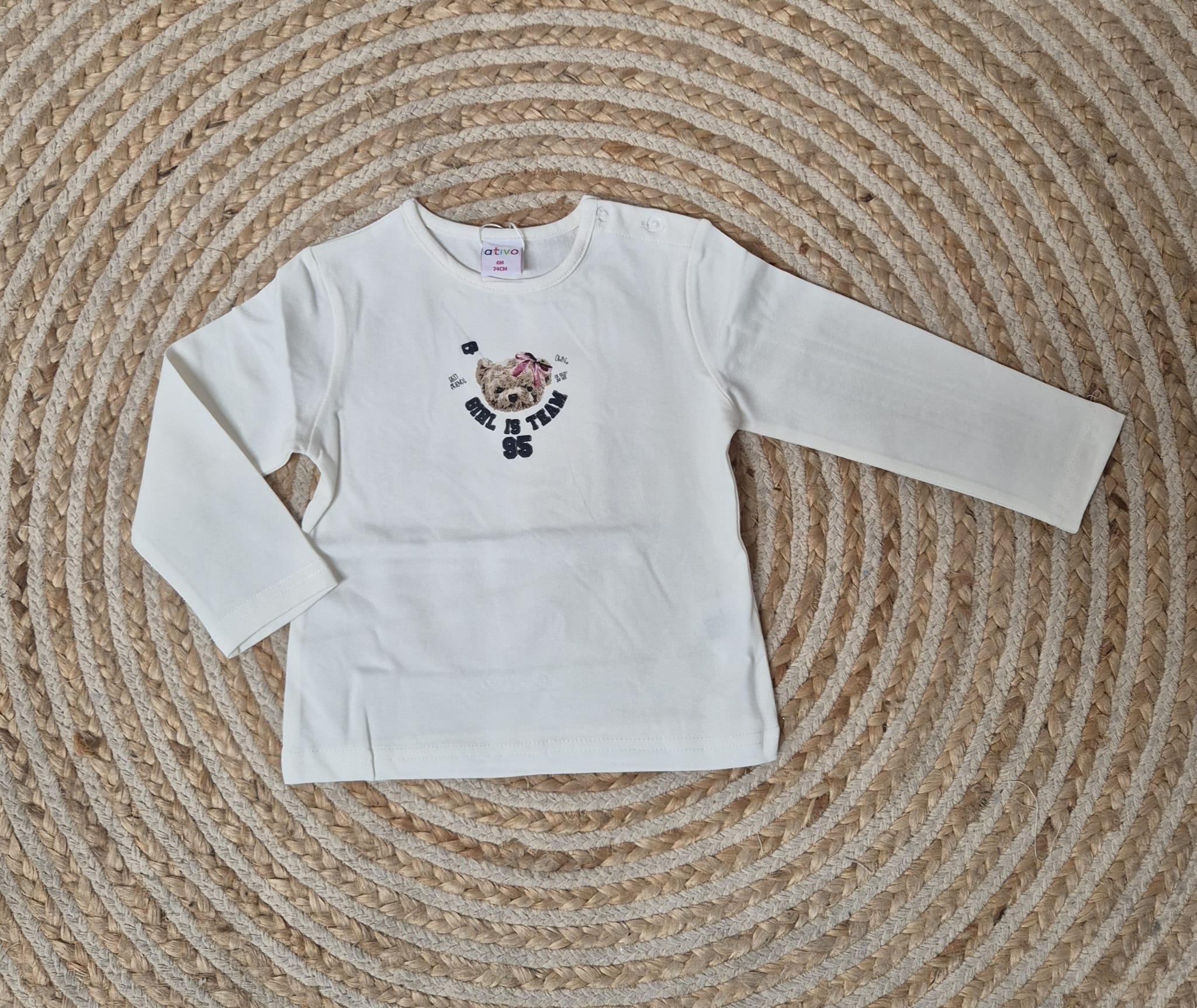 Camiseta oso blanca