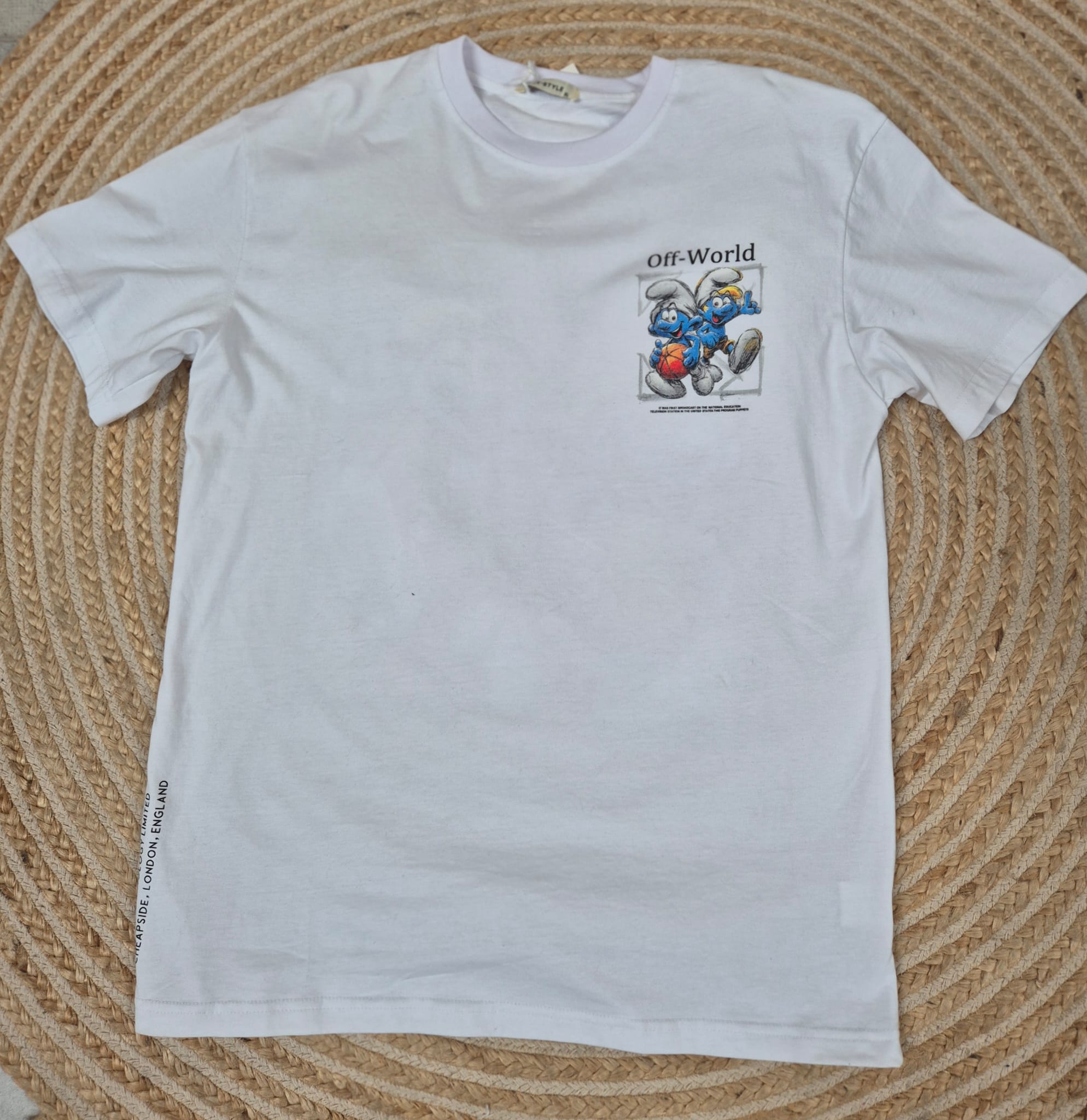Camiseta pitufo blanca