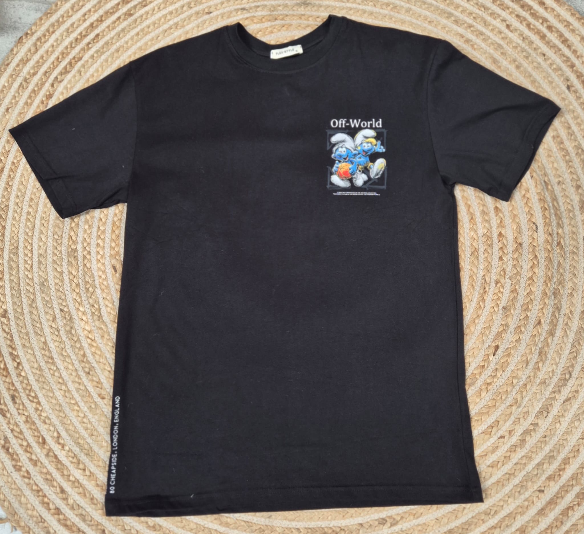 Camiseta pitufo negra
