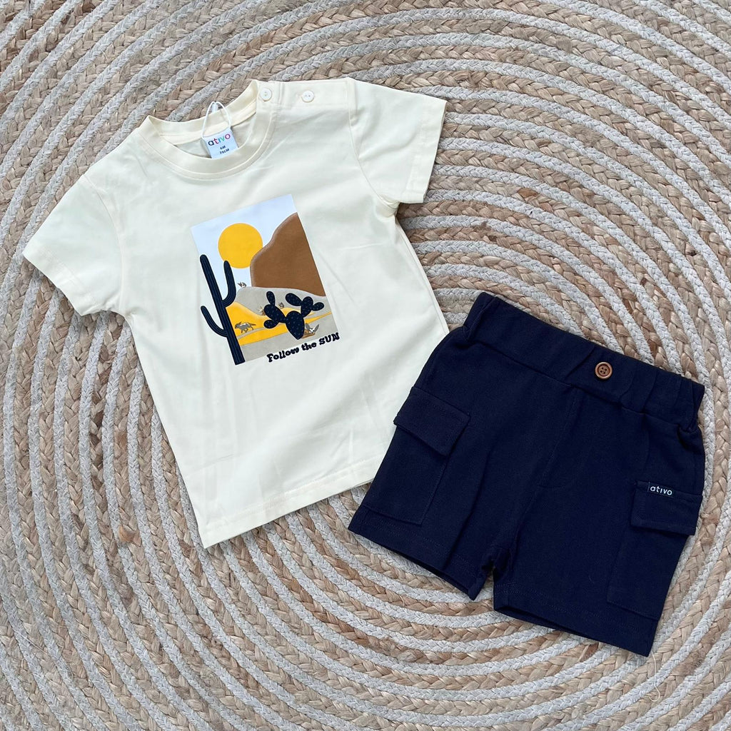 Conjunto oeste beige