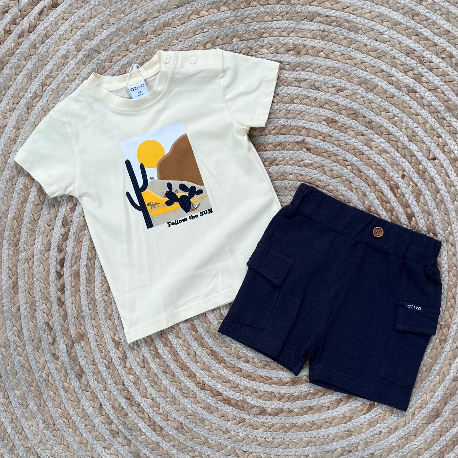 Conjunto oeste beige