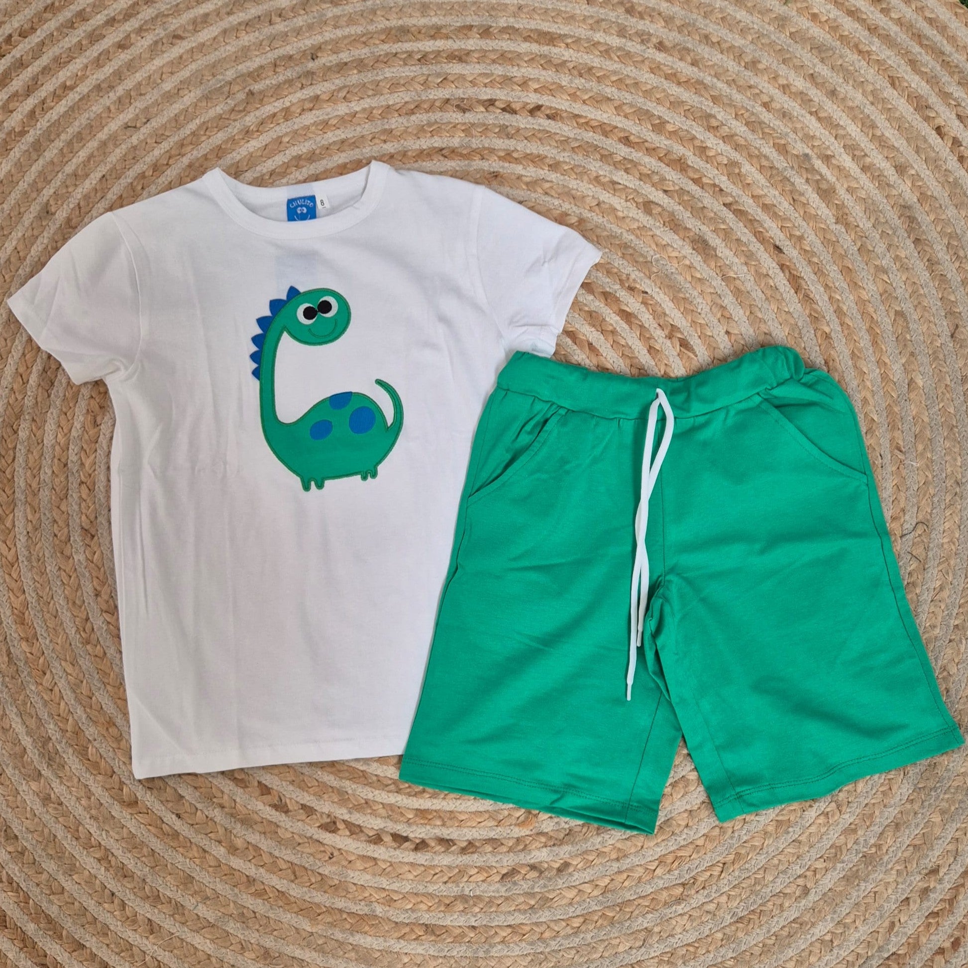Conjunto dinosaurio verde