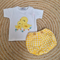 Conjunto pollito vichy