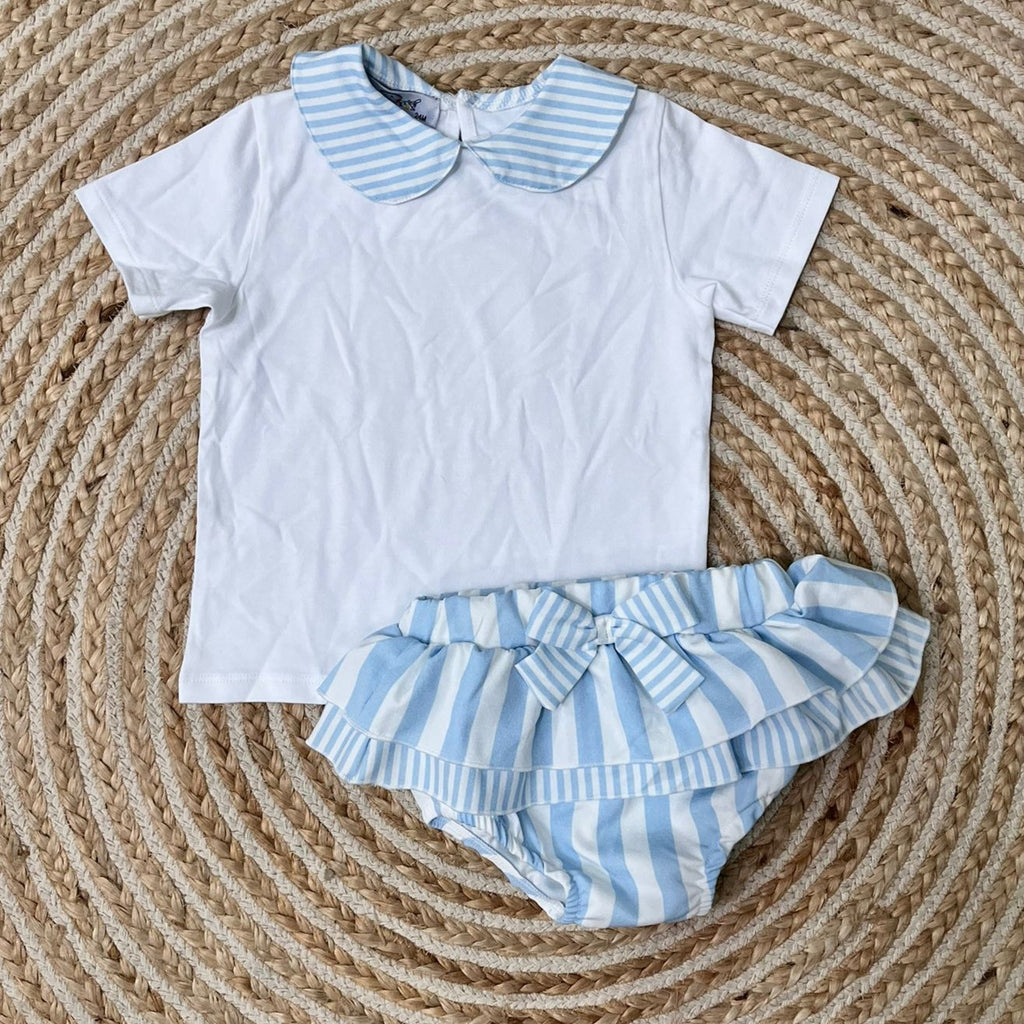 Conjunto cuello azul