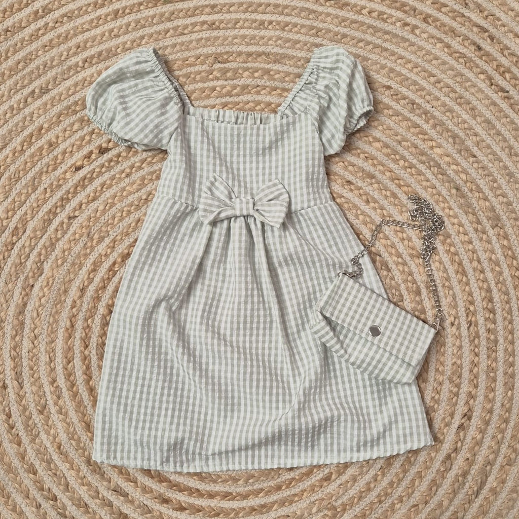 Vestido vichy verde