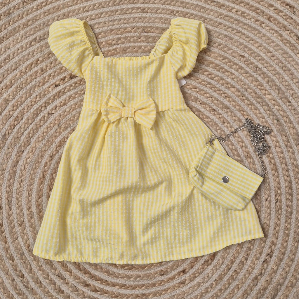 Vestido vichy amarillo