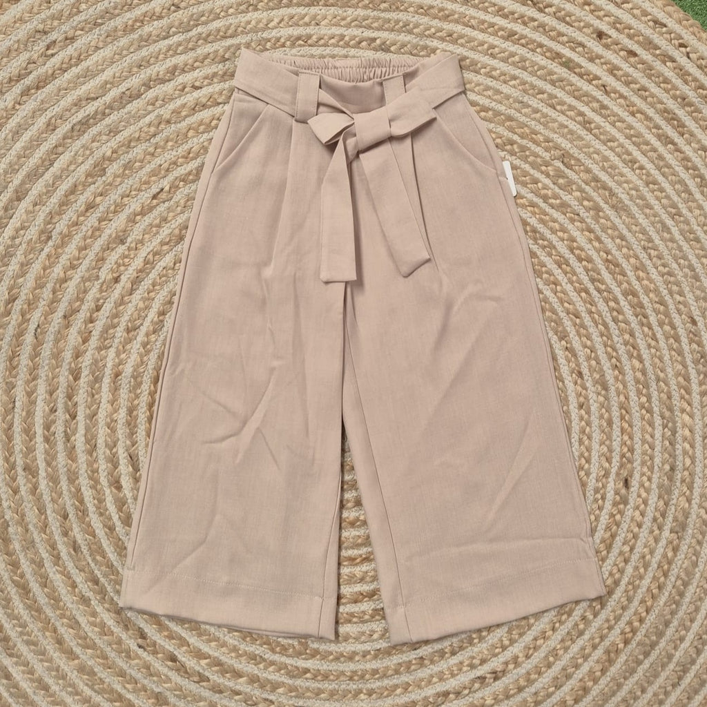 Pantalon lazo beige
