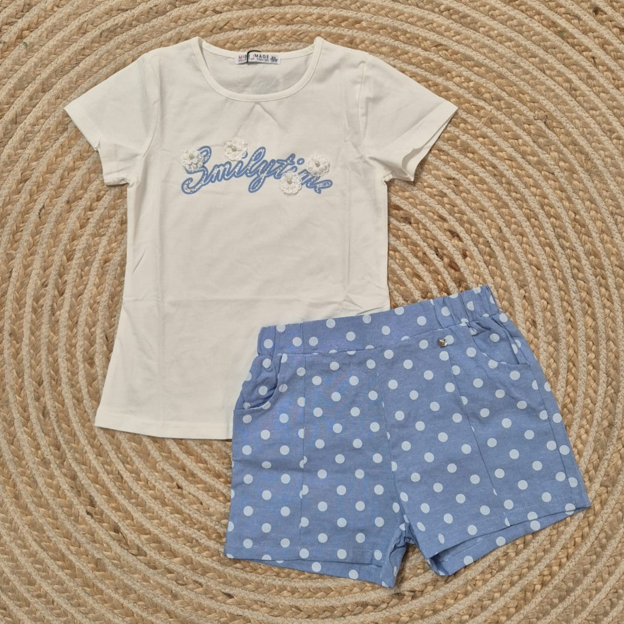 Conjunto lunares blanco