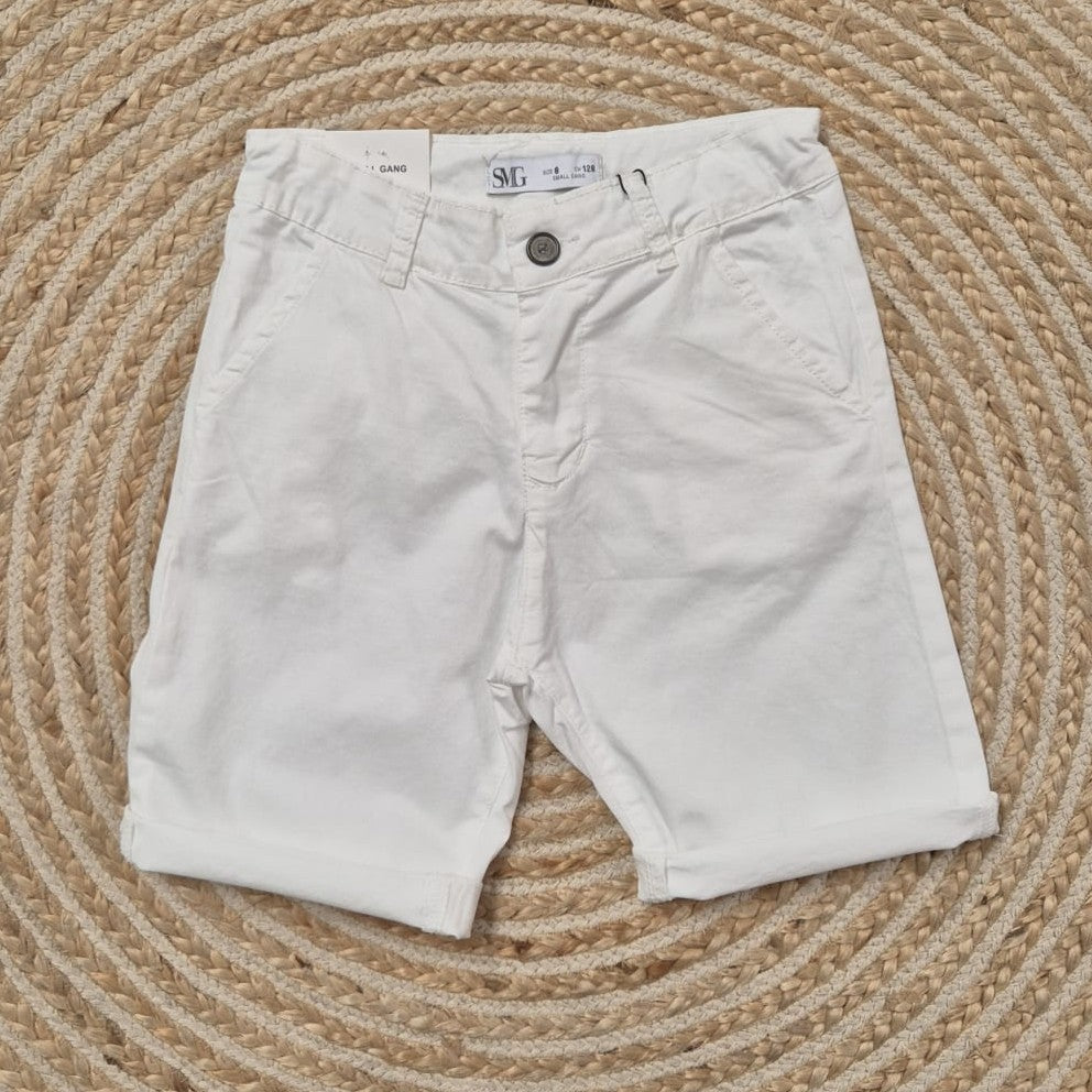 Bermuda chino blanca