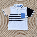 Polo bolsillo blanco