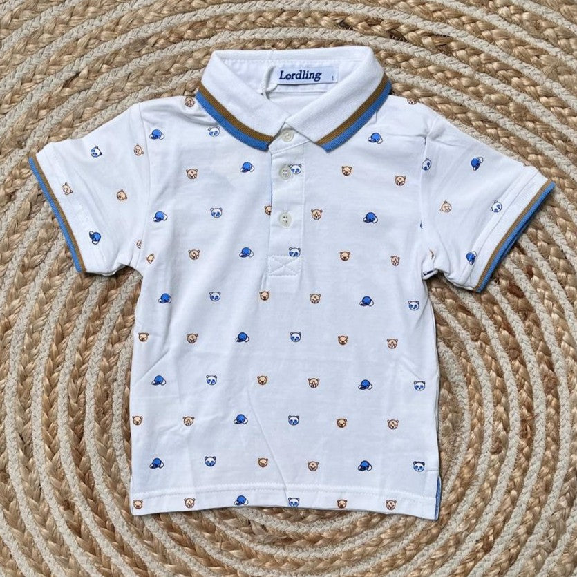 Polo animales blanco