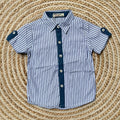 Camisa rayas azul claro