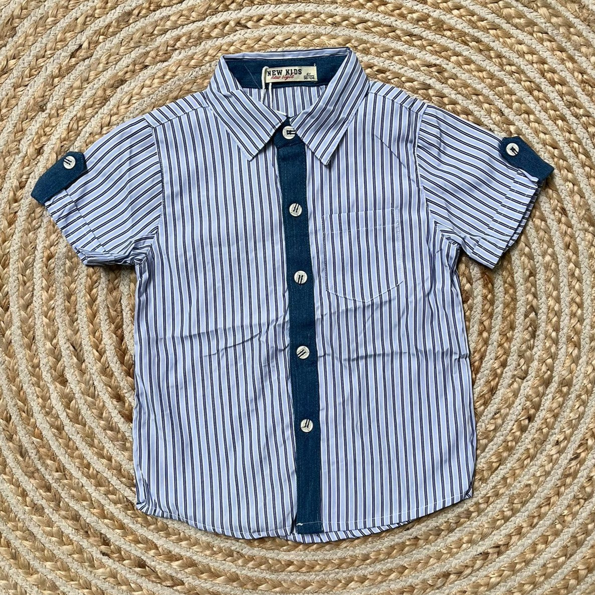 Camisa rayas azul claro