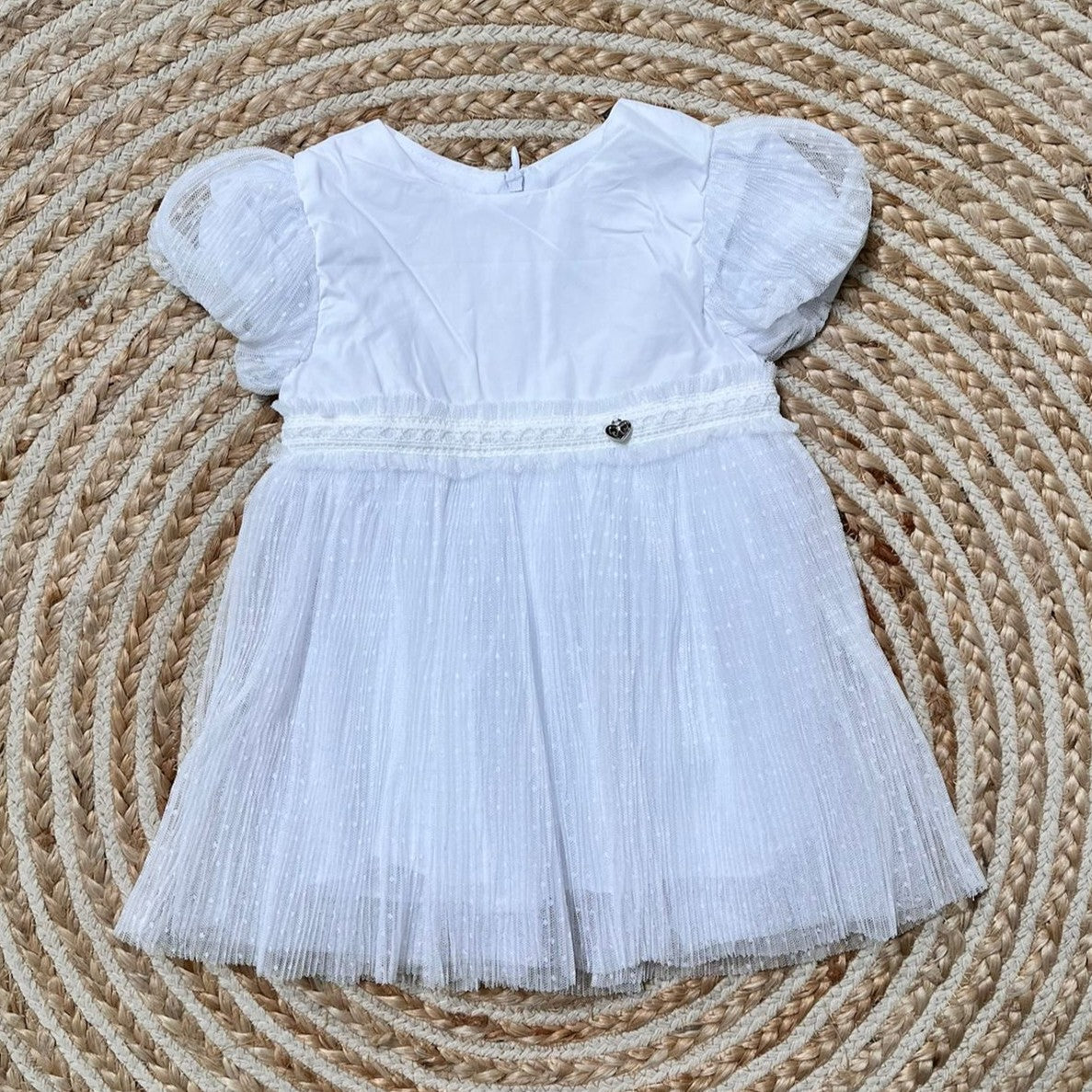 Vestido gasa blanco