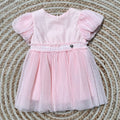 Vestido gasa rosa