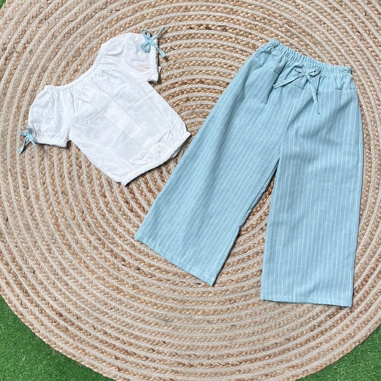 Conjunto abril aguamarina