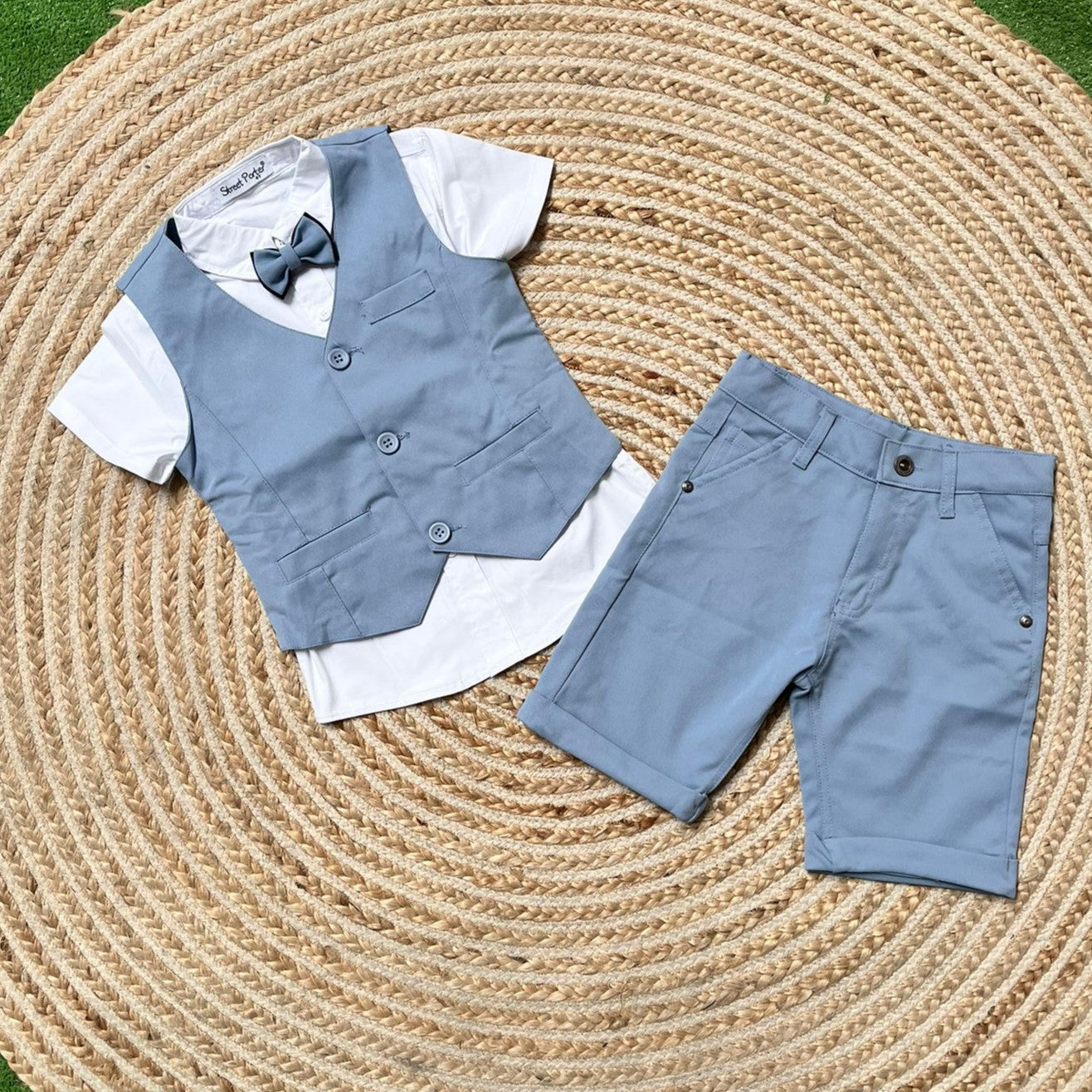 Conjunto traje azul