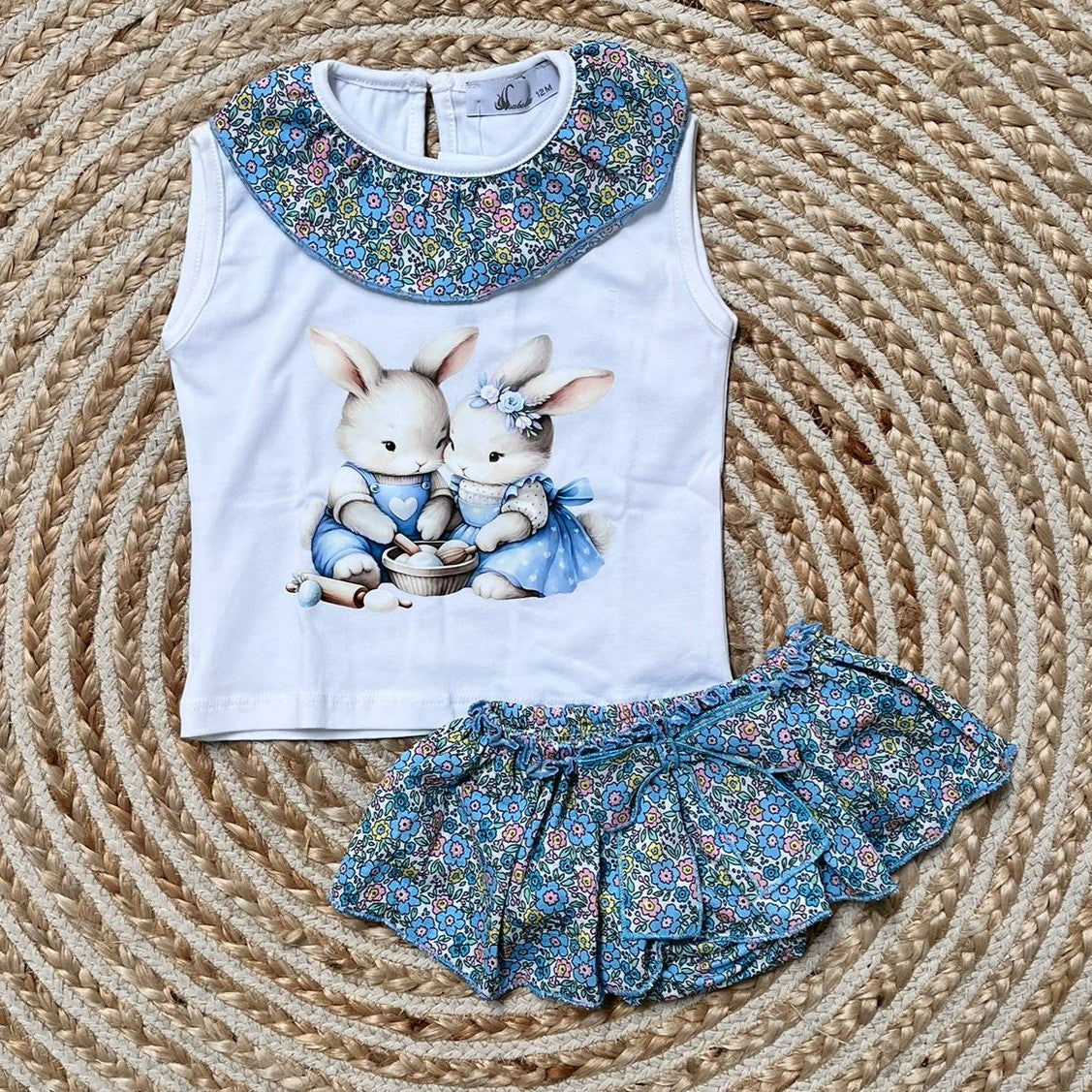 Conjunto conejos cuello