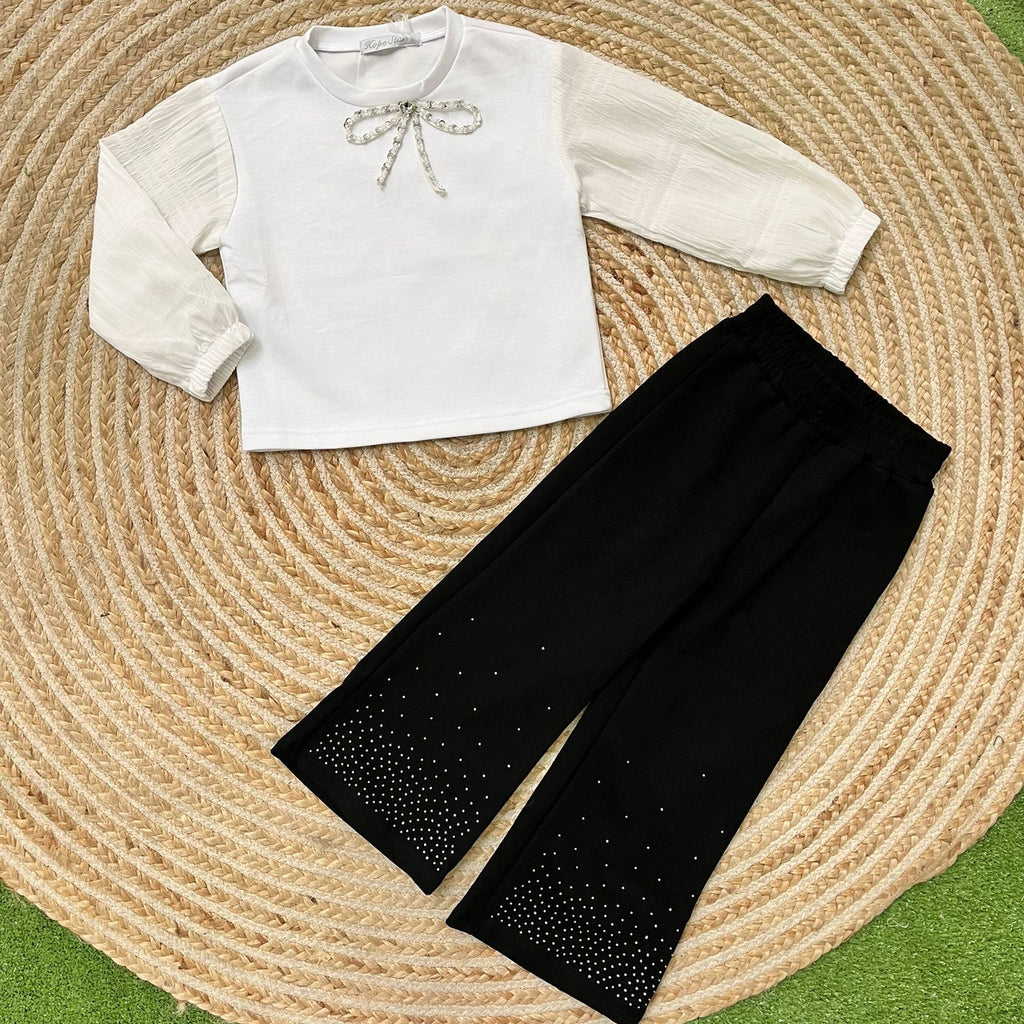 Conjunto lazo blanco