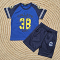 Conjunto collage azul