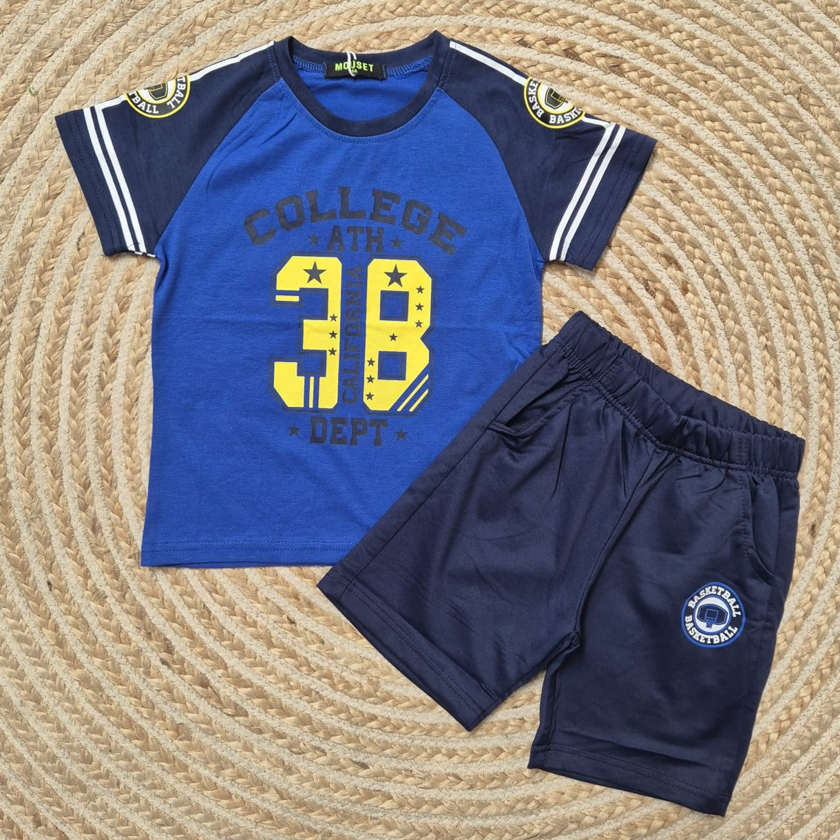 Conjunto collage azul