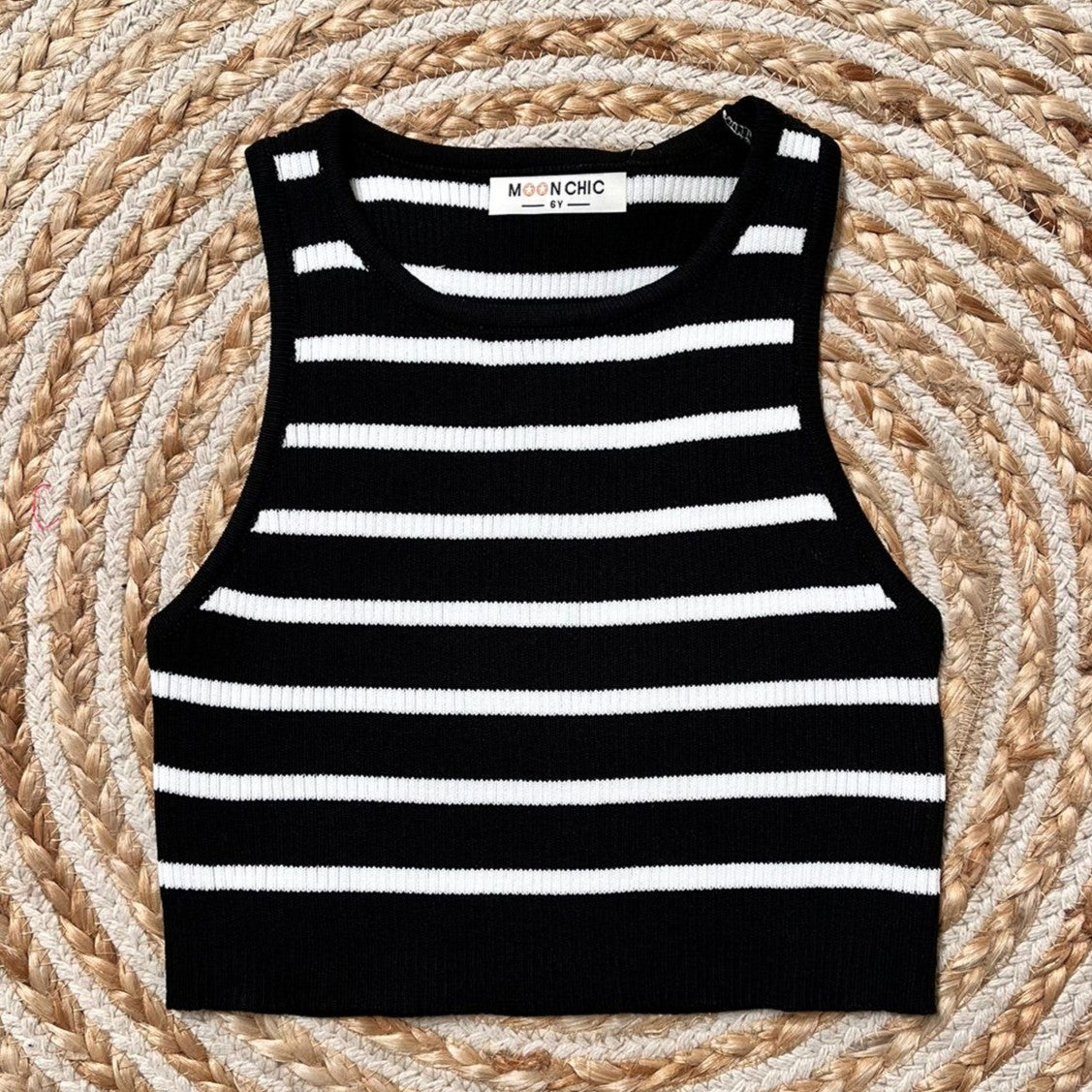 Camiseta rayas negro