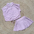 Conjunto brillo rosa