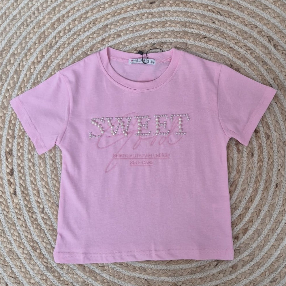 Camiseta sweet rosa