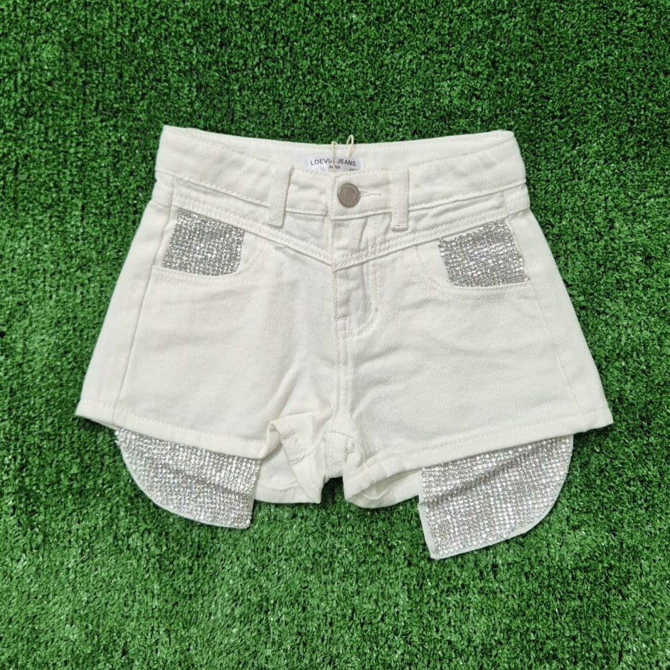 Pantalon brillo blanco