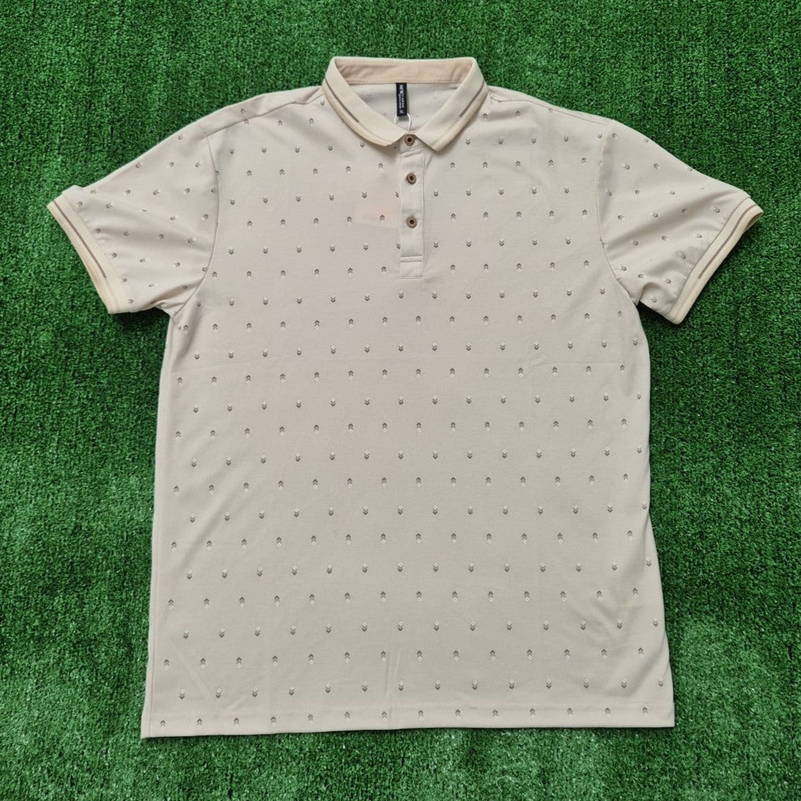 Polo etnico beige