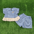 Conjunto iris azul