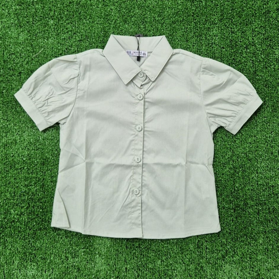 Camisa abullonada verde