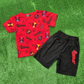 Conjunto baseball rojo