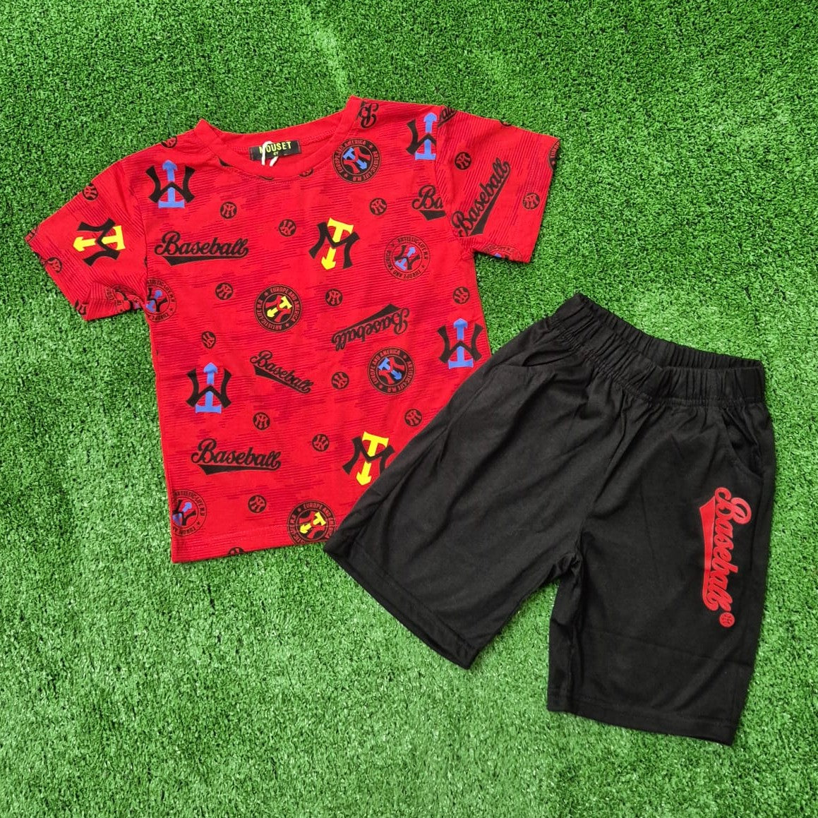 Conjunto baseball rojo