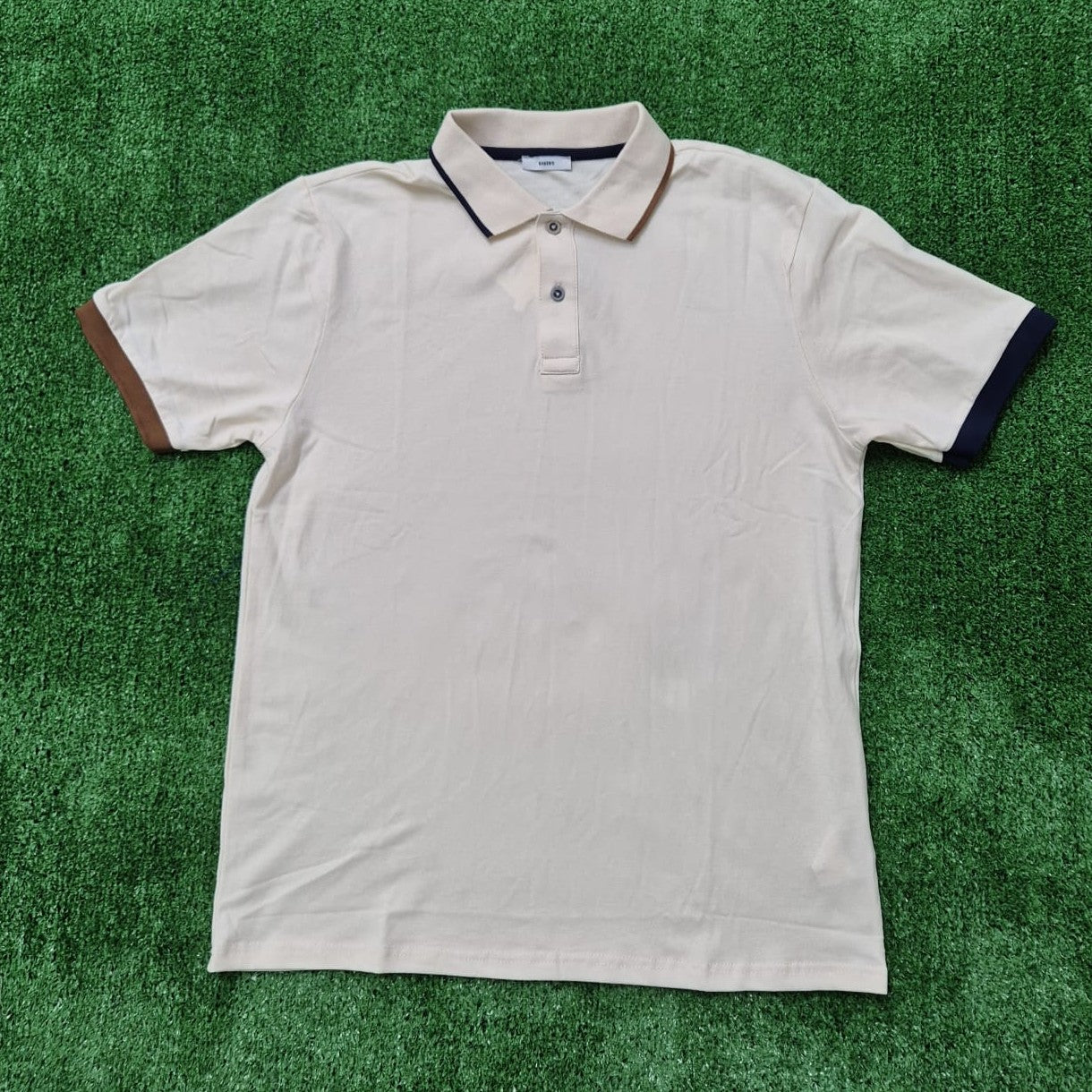 Polo combi beige