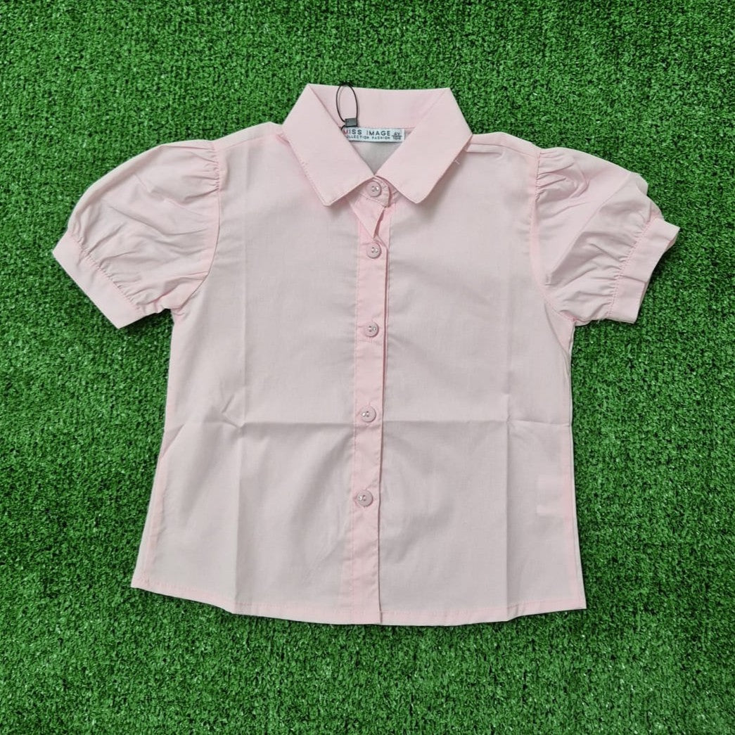 Camisa abullonada rosa